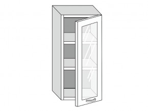 19.40.3 Шкаф настенный (h=913) на 400мм с 1-ой стекл. дверцей в Юрюзани - yuryuzan.magazinmebel.ru | фото