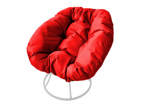Кресло Пончик без ротанга красная подушка в Юрюзани - yuryuzan.magazinmebel.ru | фото