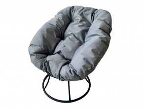 Кресло Пончик без ротанга серая подушка в Юрюзани - yuryuzan.magazinmebel.ru | фото