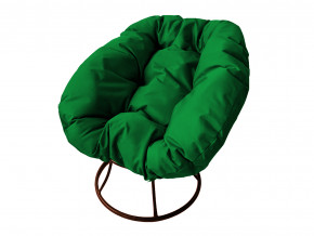 Кресло Пончик без ротанга зелёная подушка в Юрюзани - yuryuzan.magazinmebel.ru | фото