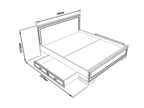 Кровать S320-LOZ/180 с выкатными тумбами Кентаки каштан в Юрюзани - yuryuzan.magazinmebel.ru | фото - изображение 2