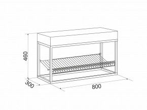 Обувница Крафт 1 G61771 в Юрюзани - yuryuzan.magazinmebel.ru | фото - изображение 2