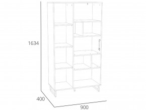 Шкаф комбинированный Фолк НМ 014.58 в Юрюзани - yuryuzan.magazinmebel.ru | фото - изображение 2