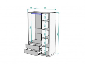 Шкаф Malta light H298 Белый в Юрюзани - yuryuzan.magazinmebel.ru | фото - изображение 2