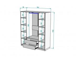 Шкаф Malta light H302 Белый в Юрюзани - yuryuzan.magazinmebel.ru | фото - изображение 2