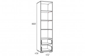 Стеллаж Лилу НМ 041.03 Птички в Юрюзани - yuryuzan.magazinmebel.ru | фото - изображение 2