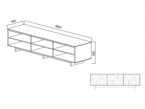 Тумба для ТВА Moderno-1800 Ф2 в Юрюзани - yuryuzan.magazinmebel.ru | фото - изображение 4