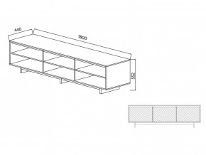 Тумба для ТВА Moderno-1800 Ф4 в Юрюзани - yuryuzan.magazinmebel.ru | фото - изображение 4