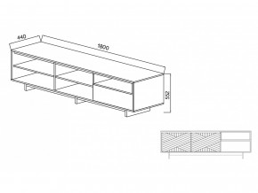 Тумба для ТВА Moderno-1800 В-1 Ф3 в Юрюзани - yuryuzan.magazinmebel.ru | фото - изображение 4