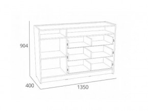 Тумба Оттавия НМ 011.59 Антрацит в Юрюзани - yuryuzan.magazinmebel.ru | фото - изображение 2